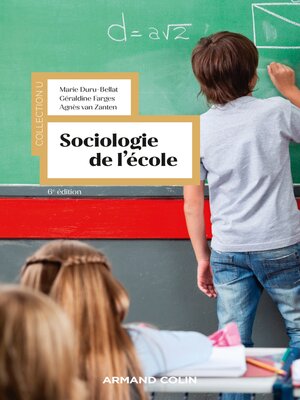 cover image of Sociologie de l'école--6e éd.